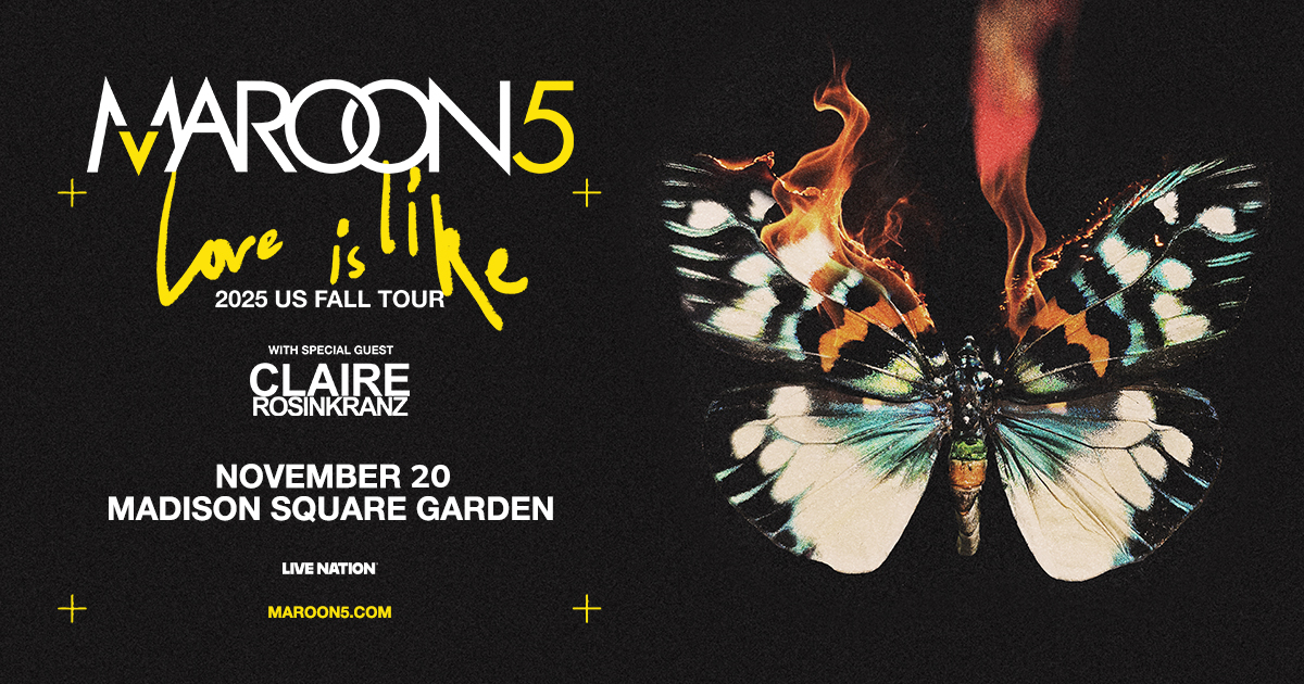 Win tickets to Maroon 5