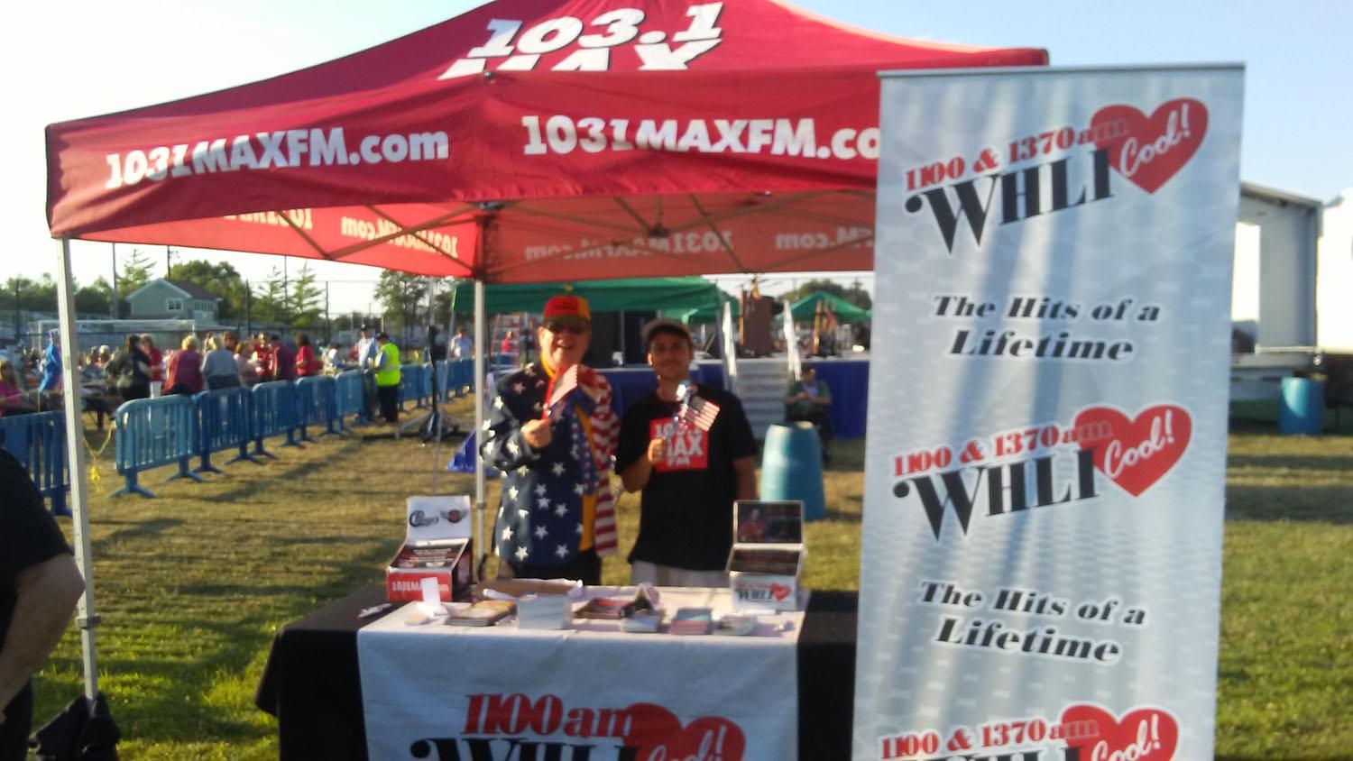 1100 WHLI AM at the Summer Concert Series