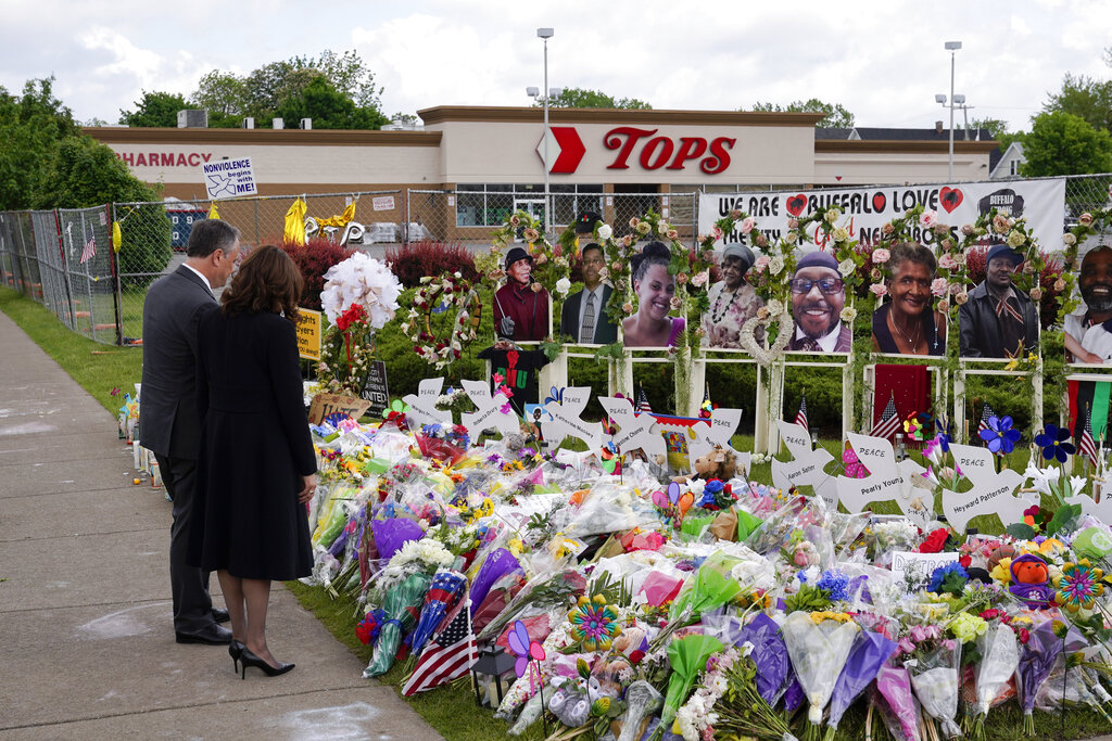 Buffalo supermarket gunman indicted on terror, hate charge