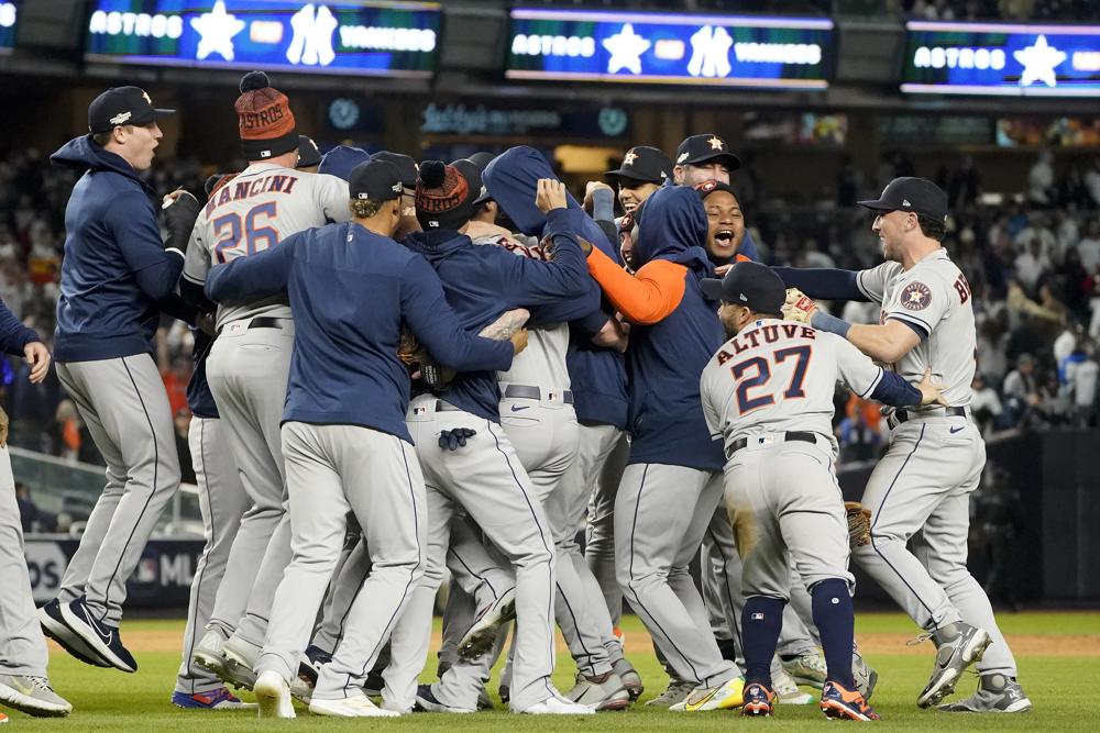 Astros sweep Yankees in ALCS, advance to World Series