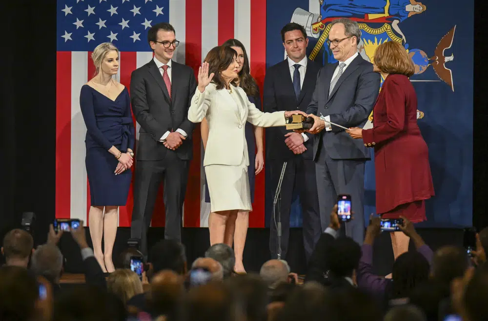 Kathy Hochul sworn in as governor