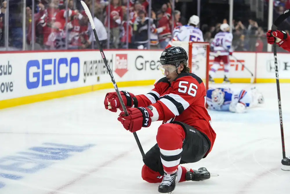 Devils beat Rangers 4-0 for 3-2 series lead