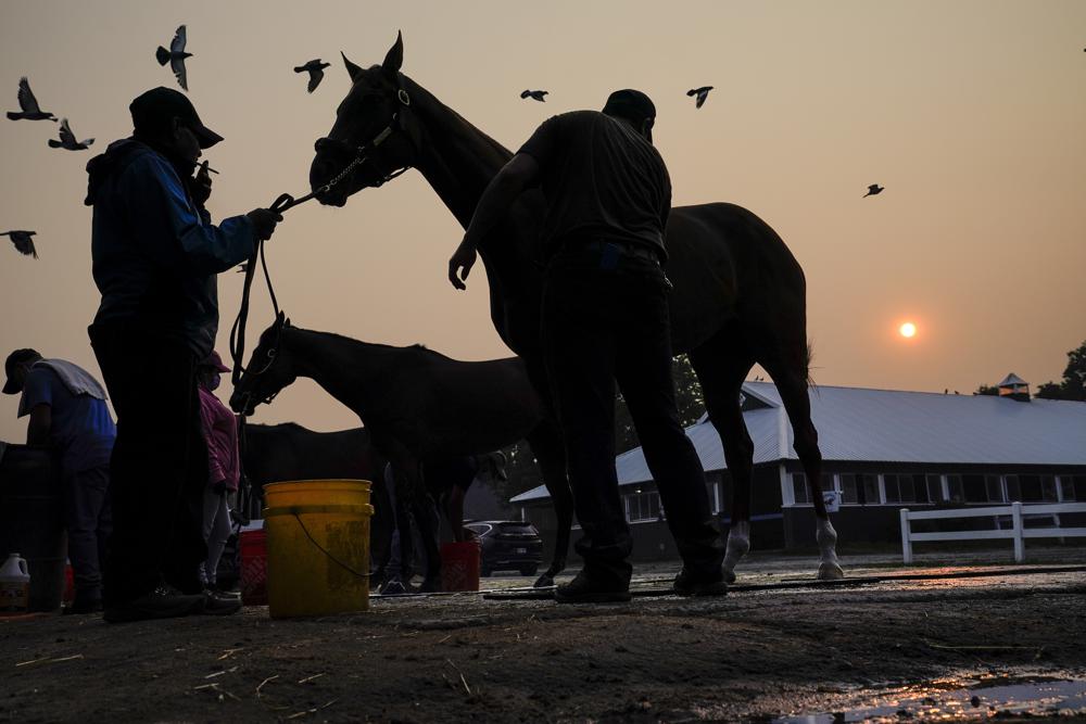 Governor warns Belmont Stakes could be affected if air quality doesn’t improve