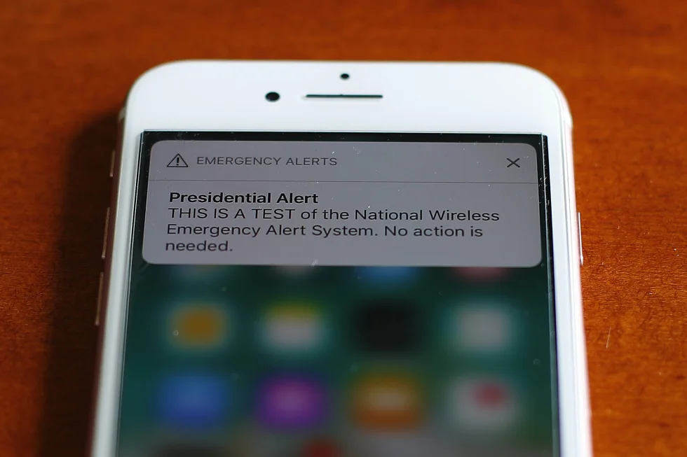 Emergency alert test will sound Oct. 4 on all U.S. cellphones, TVs and radios