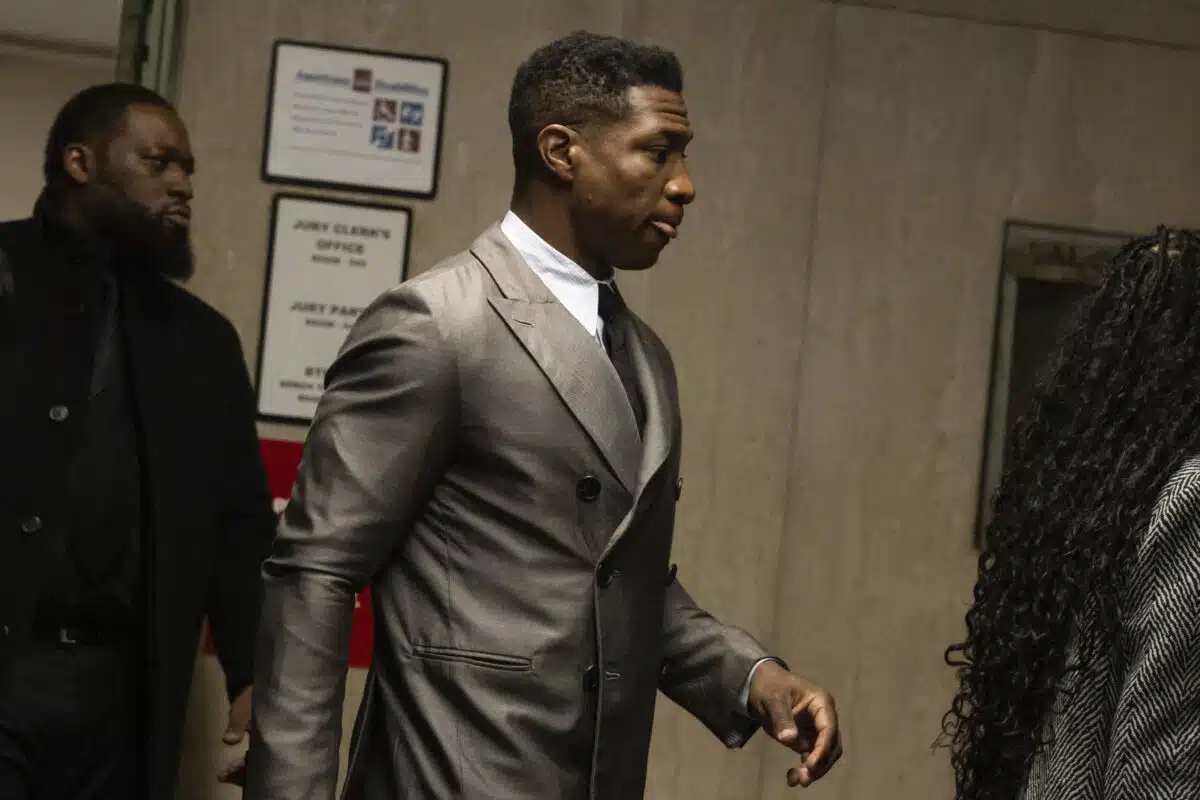 Actor Jonathan Majors in court for New York assault trial