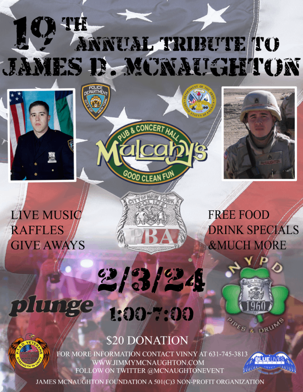 Mulcahy’s Pub honoring SSG James McNaughton