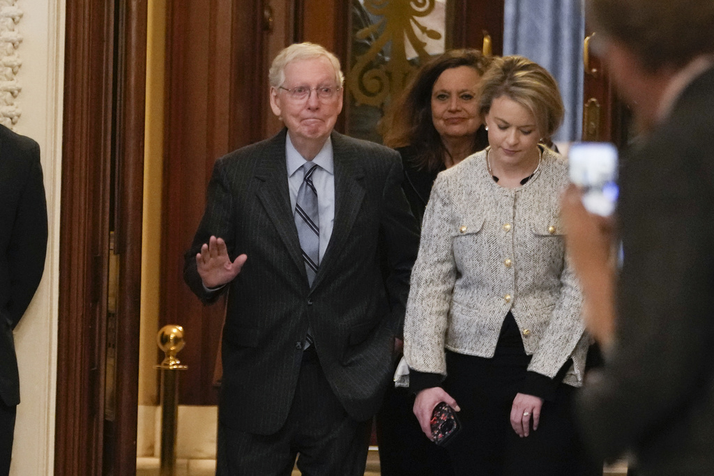 McConnell will step down as the Senate Republican leader in November after a record run in the job