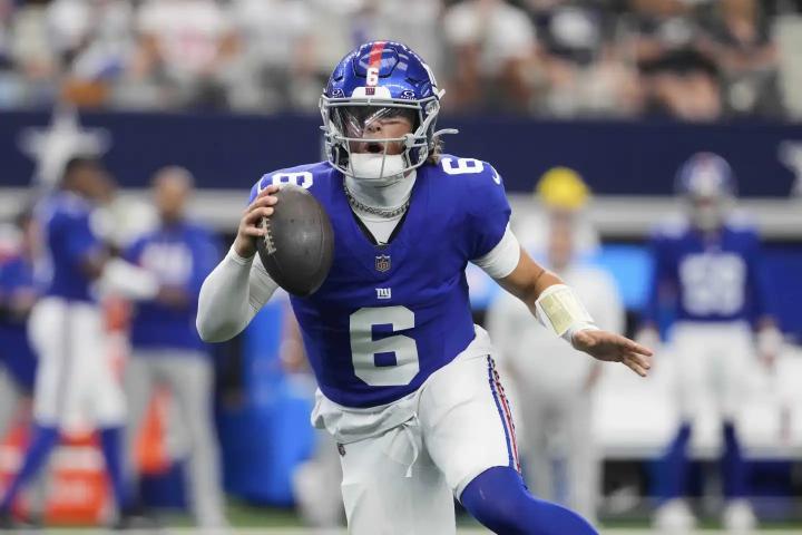 Jaxson Dart to start at quarterback for the Giants against the Chargers