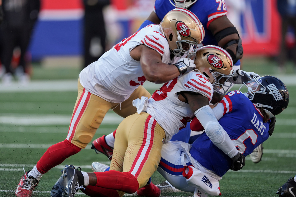 Giants get dominated in all phases as they drop to 2-7 with a 34-24 loss to 49ers