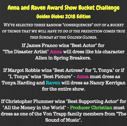 Anna & Raven Award Show Bucket Challenge: Golden Globes