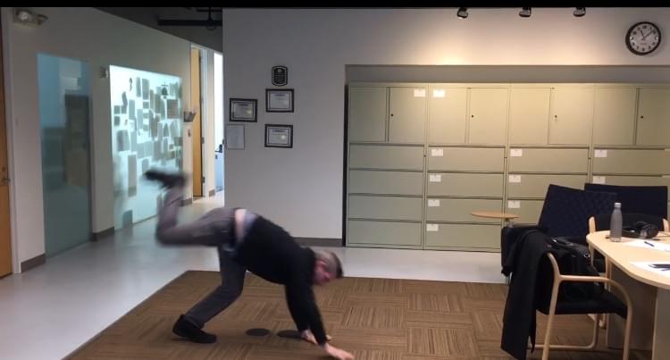 60 Seconds Behind the Scenes- Can Boss Kevin Begley do a cartwheel?