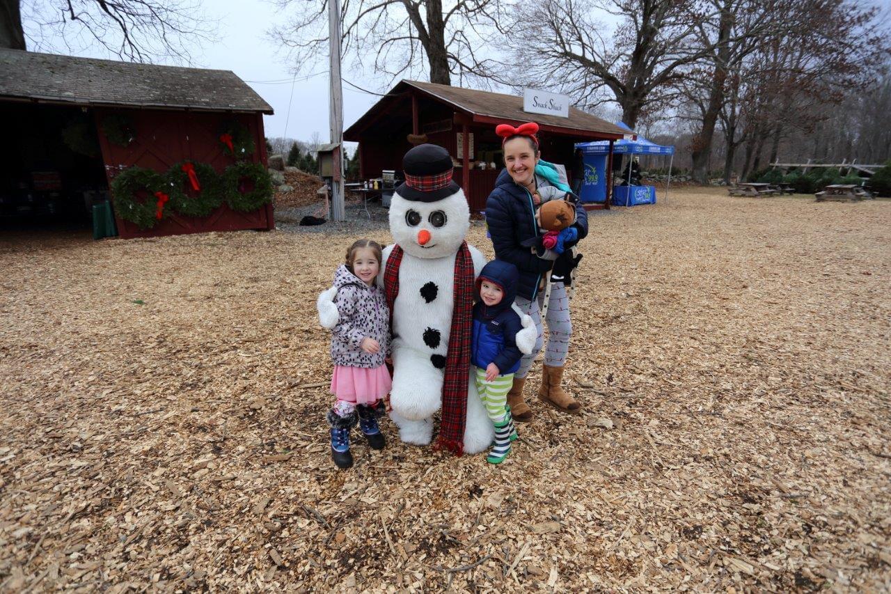 Maple Row Tree Farm with Christmas Characters