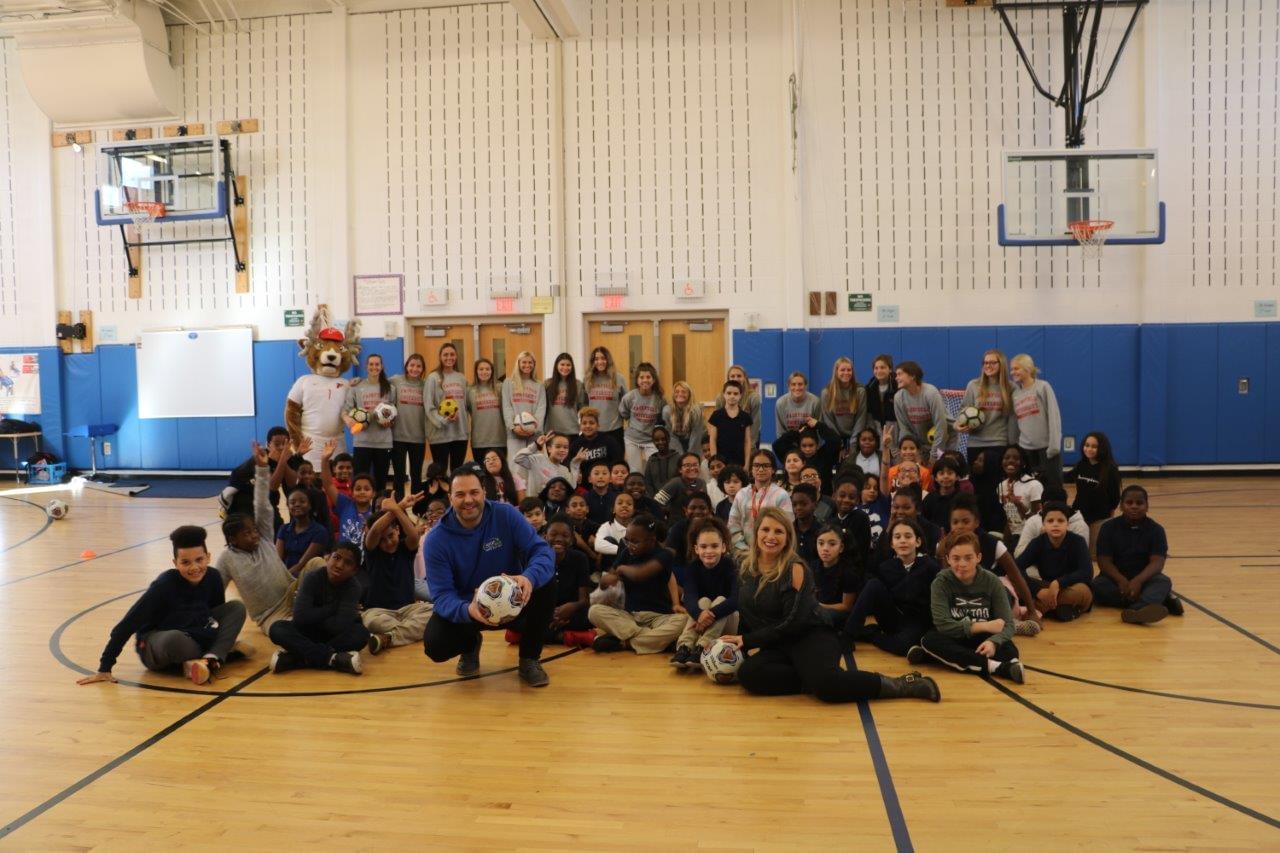 Fairfield U Girls Soccer Team Star Homeroom Visit 11/15/19