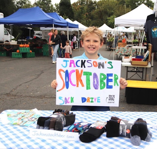 TELL ME SOMETHING GOOD: 11-year-old Greenwich boy celebrating “Socktober” by helping those in need