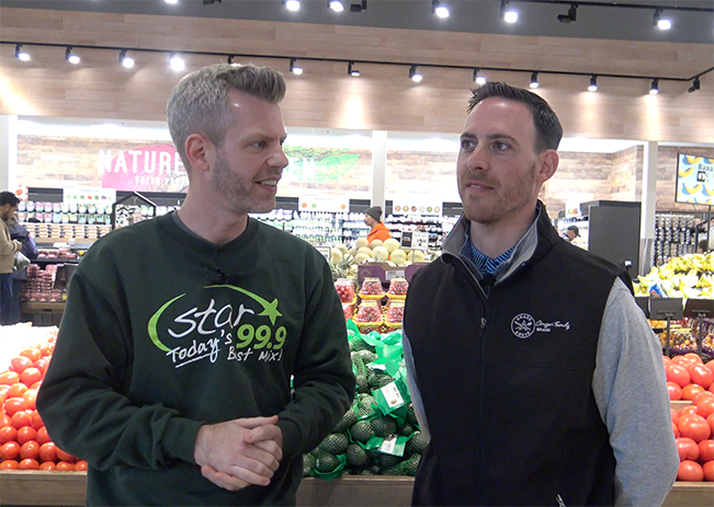 Kevin tours the produce section of ShopRite Norwalk