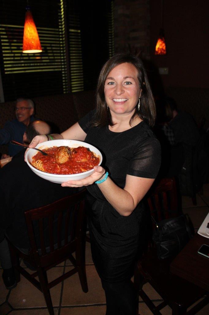 WATCH: Pam eats a pound of pasta