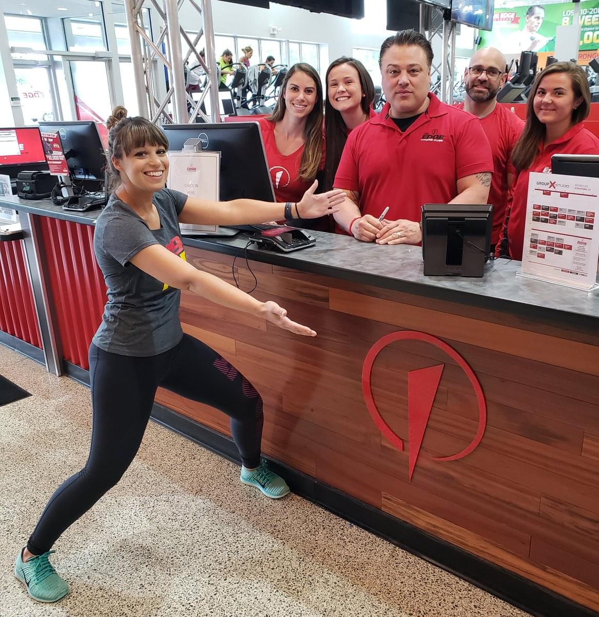 Ashley at Edge Fitness in Stratford 5/30/19