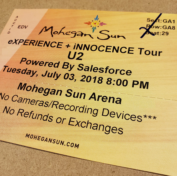 Throwback Concert: U2 at Mohegan Sun Arena 2018