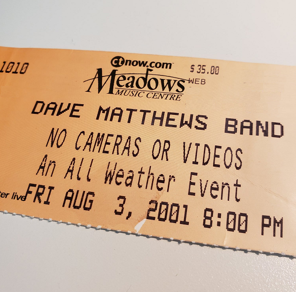 Throwback Concert: Dave Matthews Band at The XFINITY Theatre 2001