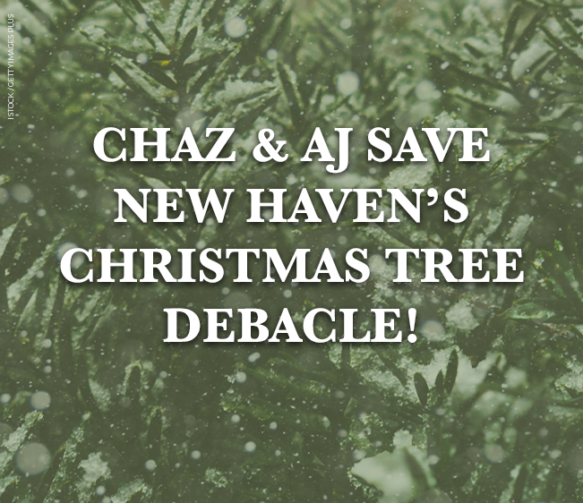Chaz & AJ save New Haven’s Christmas tree debacle