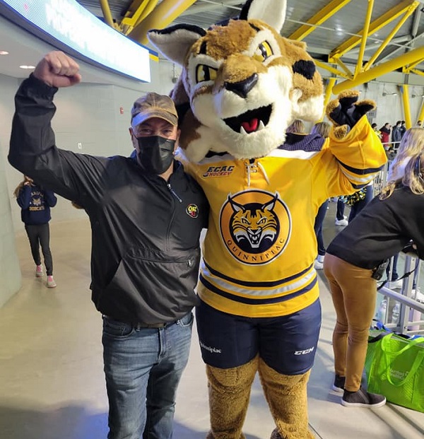 Photos: Chaz at Quinnipiac Hockey vs Union