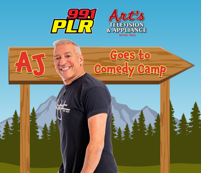 99.1 PLR and Art’s Television & Appliance Sends AJ to Comedy Camp