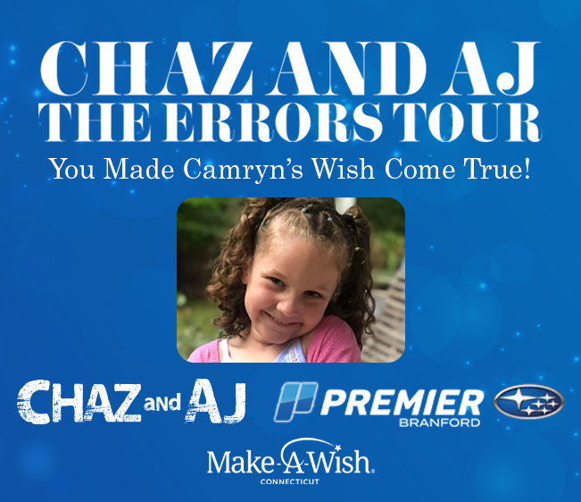 You Made Camryn’s Wish Come True with Chaz and AJ and Premier Subaru