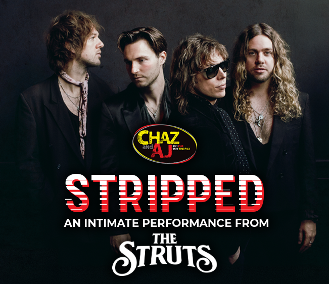 Win tickets to the Chaz and AJ Stripped with The Struts
