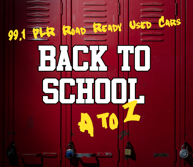 99.1 PLR Road Ready Used Cars Back to School A to Z