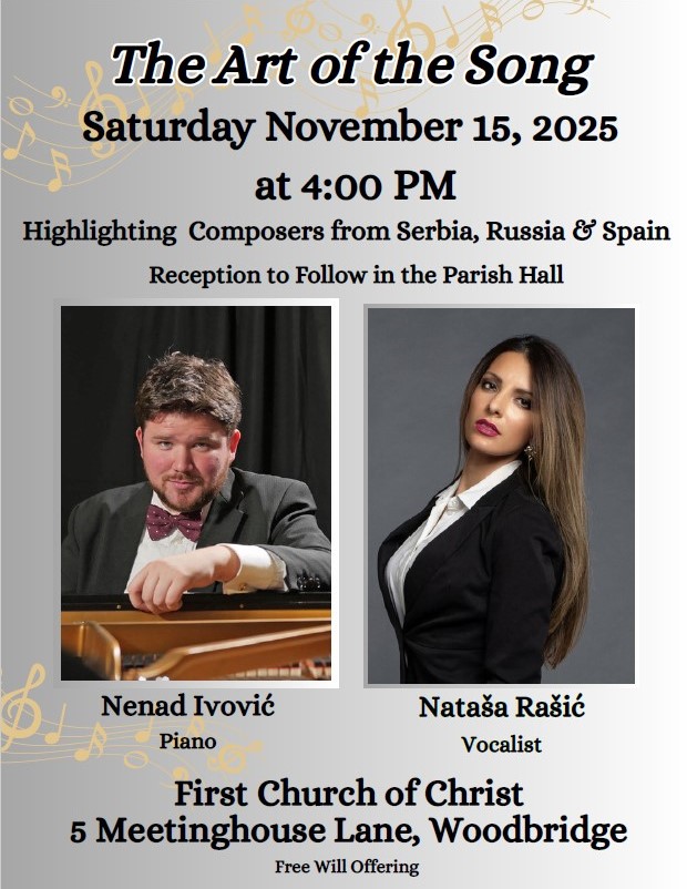 “THE ART OF THE SONG” – HIGHLIGHTING COMPOSERS FROM SERBIA, RUSSIA, & SPAIN