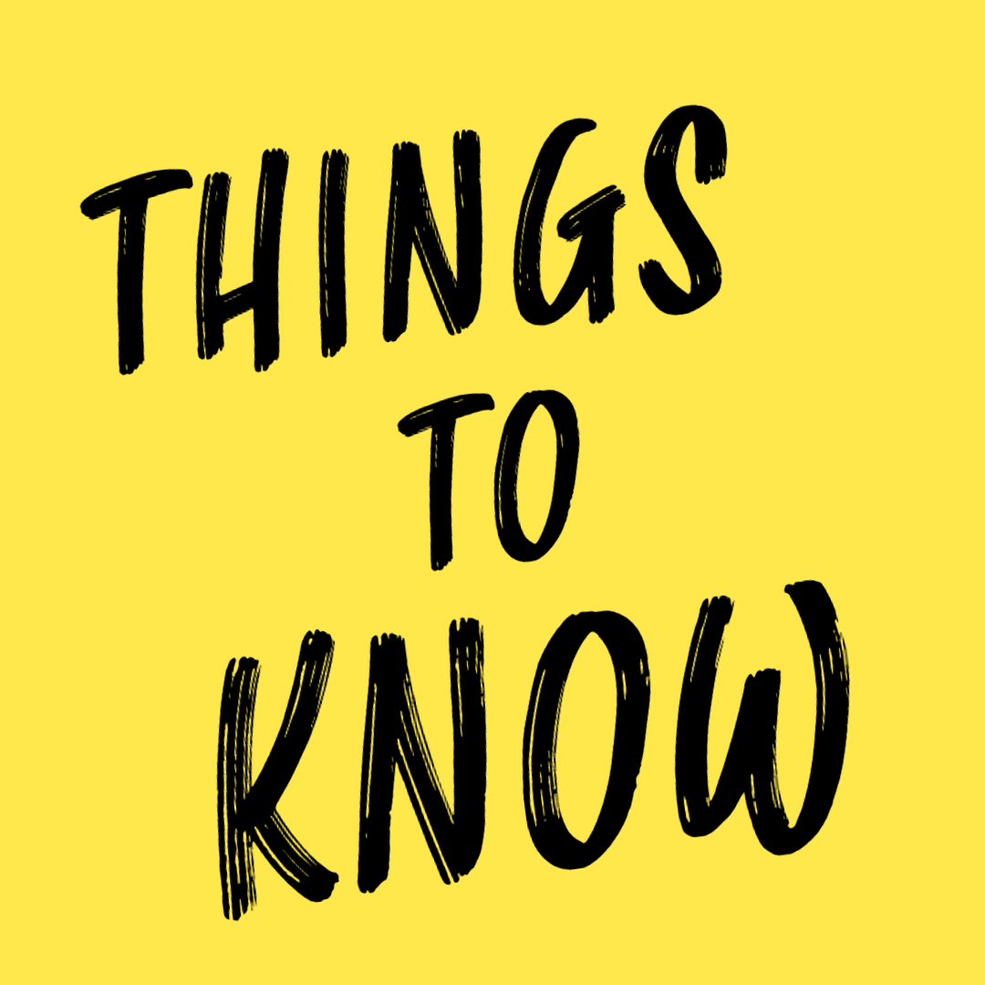 Things to Know Tuesday September 22nd