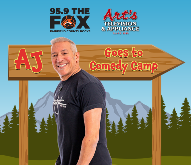 95.9 The FOX and Art’s Television & Appliance Sends AJ to Comedy Camp