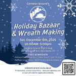 COMMON GROUND’S HOLIDAY BAZAAR & WREATH MAKING