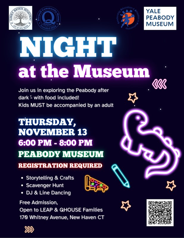 YALE PEABODY MUSEUM PRESENTS:  NIGHT AT THE MUSEUM