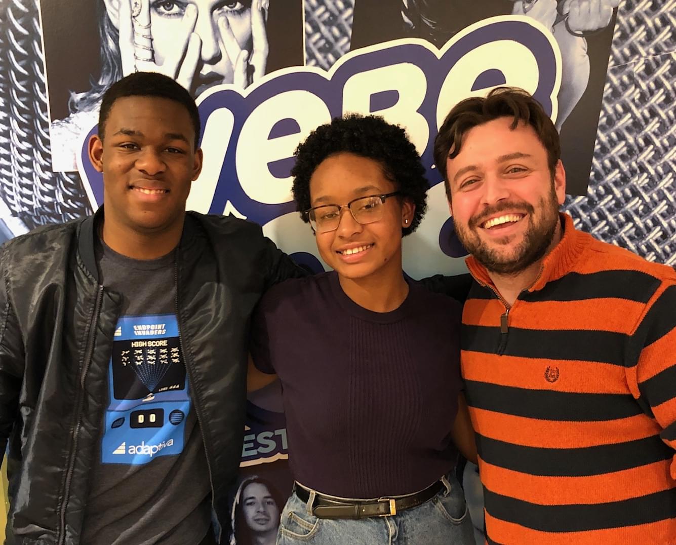 RCA Students Deborah And Kevin Stop By WEBE108!