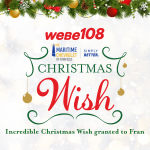 WEBE108 Maritime Chevrolet Christmas Wish GRANTED to Fran