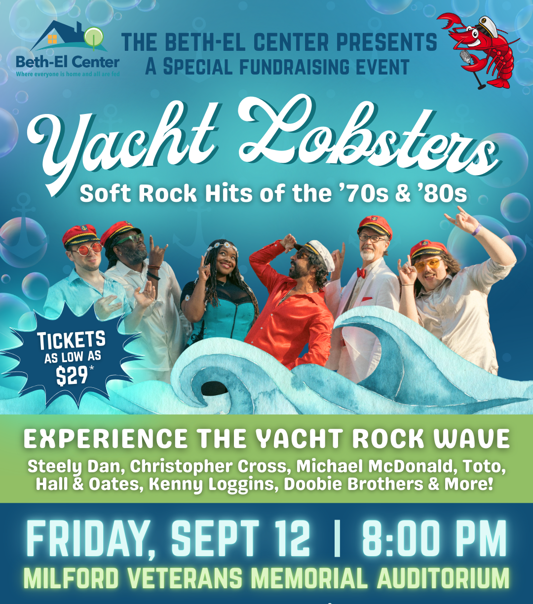 Win tickets to the Yacht Lobsters