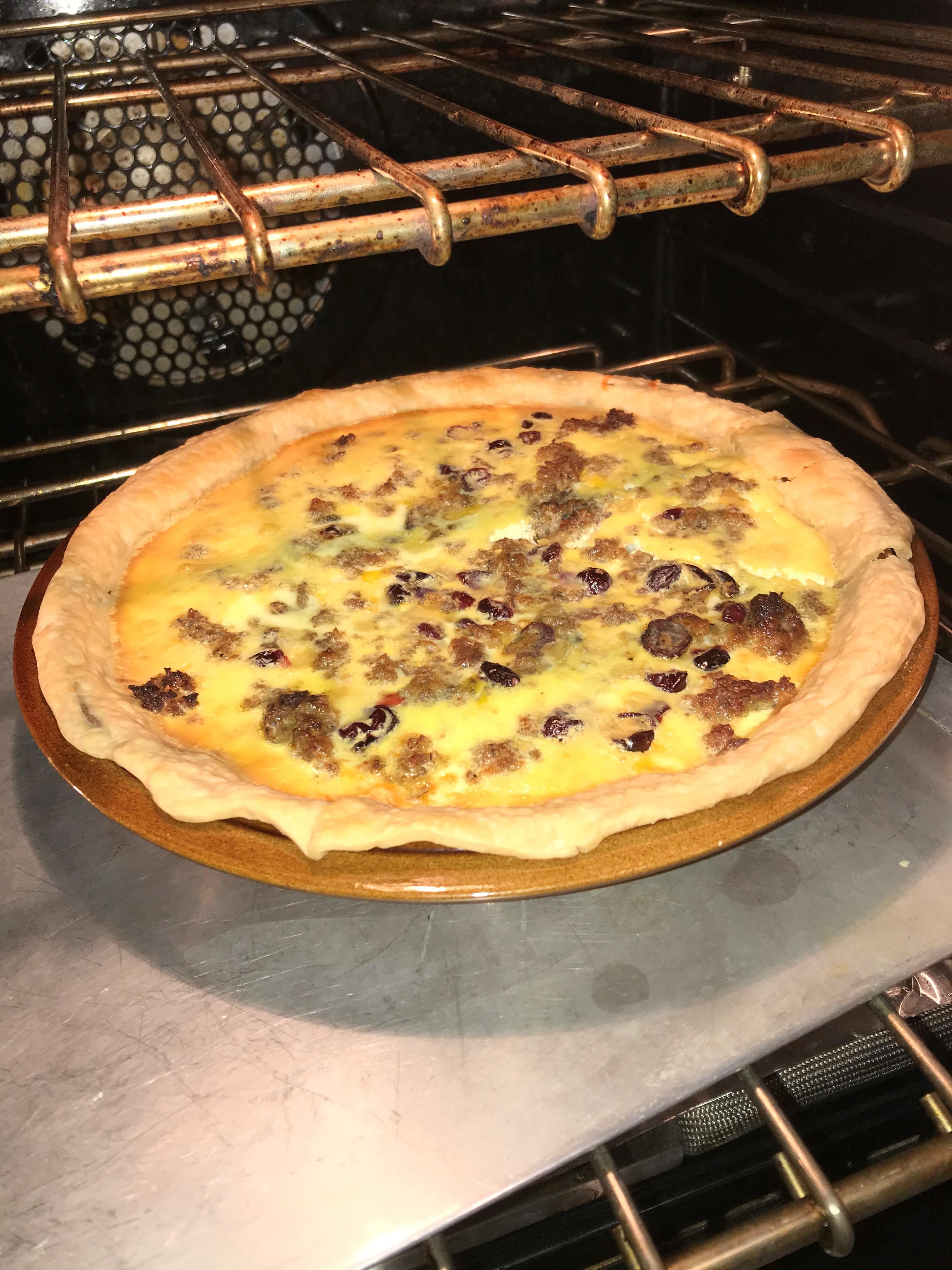 Cooking with Claud: Sausage and Cranberry Quiche