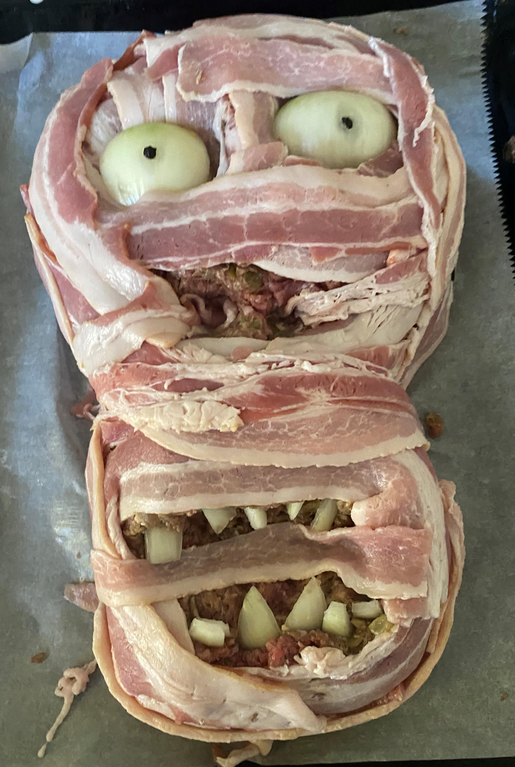 Cooking with Claud: Skeleton Meatloaf