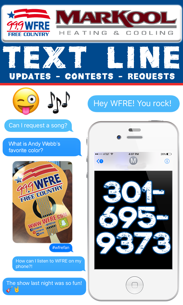 Title Image for WFRE Texting Page