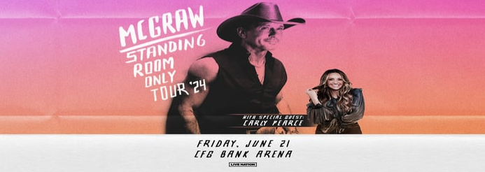 June 21, 2024 | CFG Bank Arena | Click above to redirect to tickets!