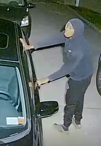 Police seek man who broke into car and stole items