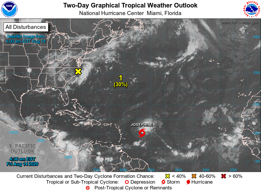 Tropical Storm Josephine has formed in the Atlantic Ocean