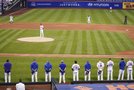 Mets and Marlins walk off the field in protest