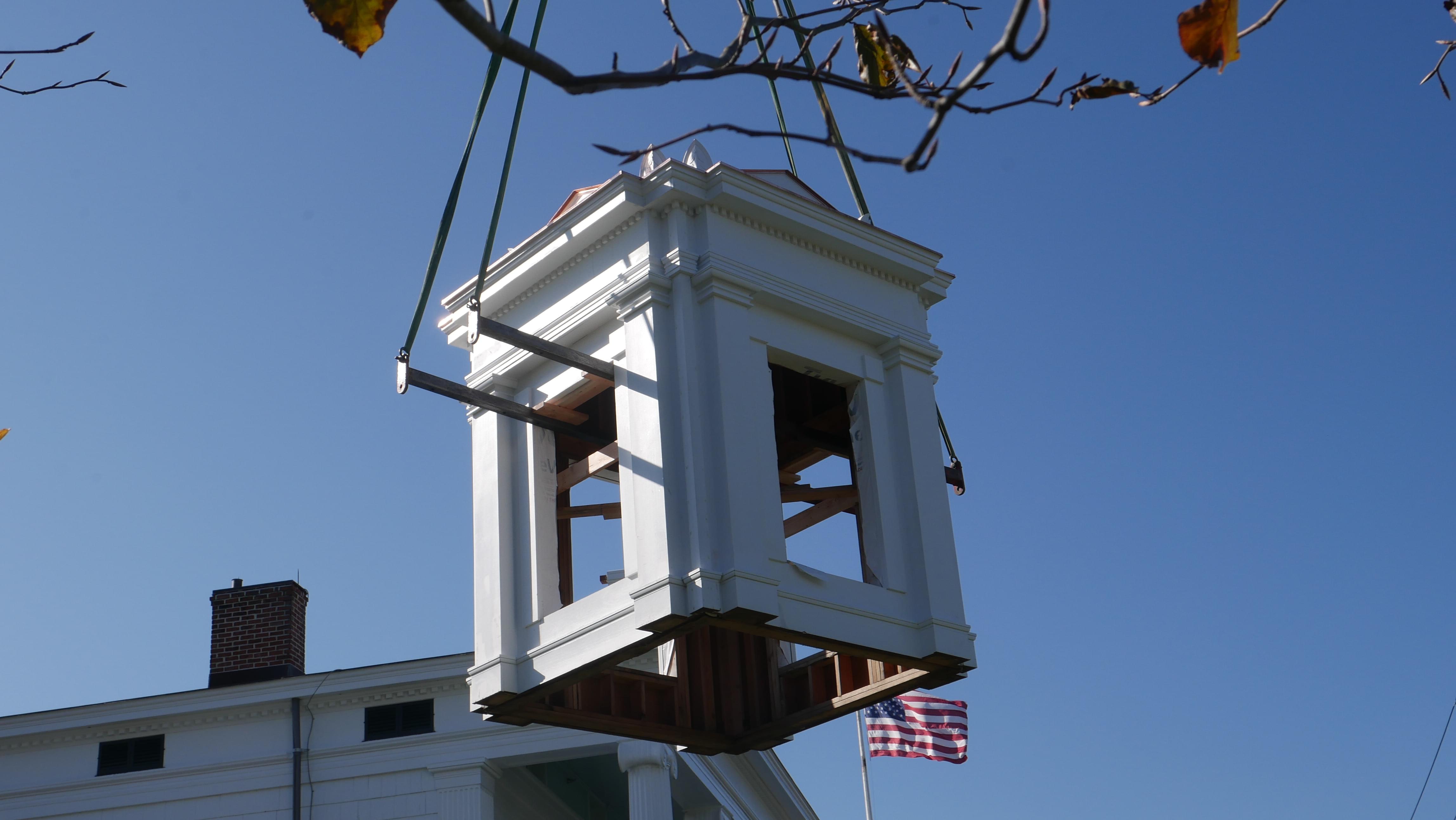 Southampton Town raises the cupola on historic home