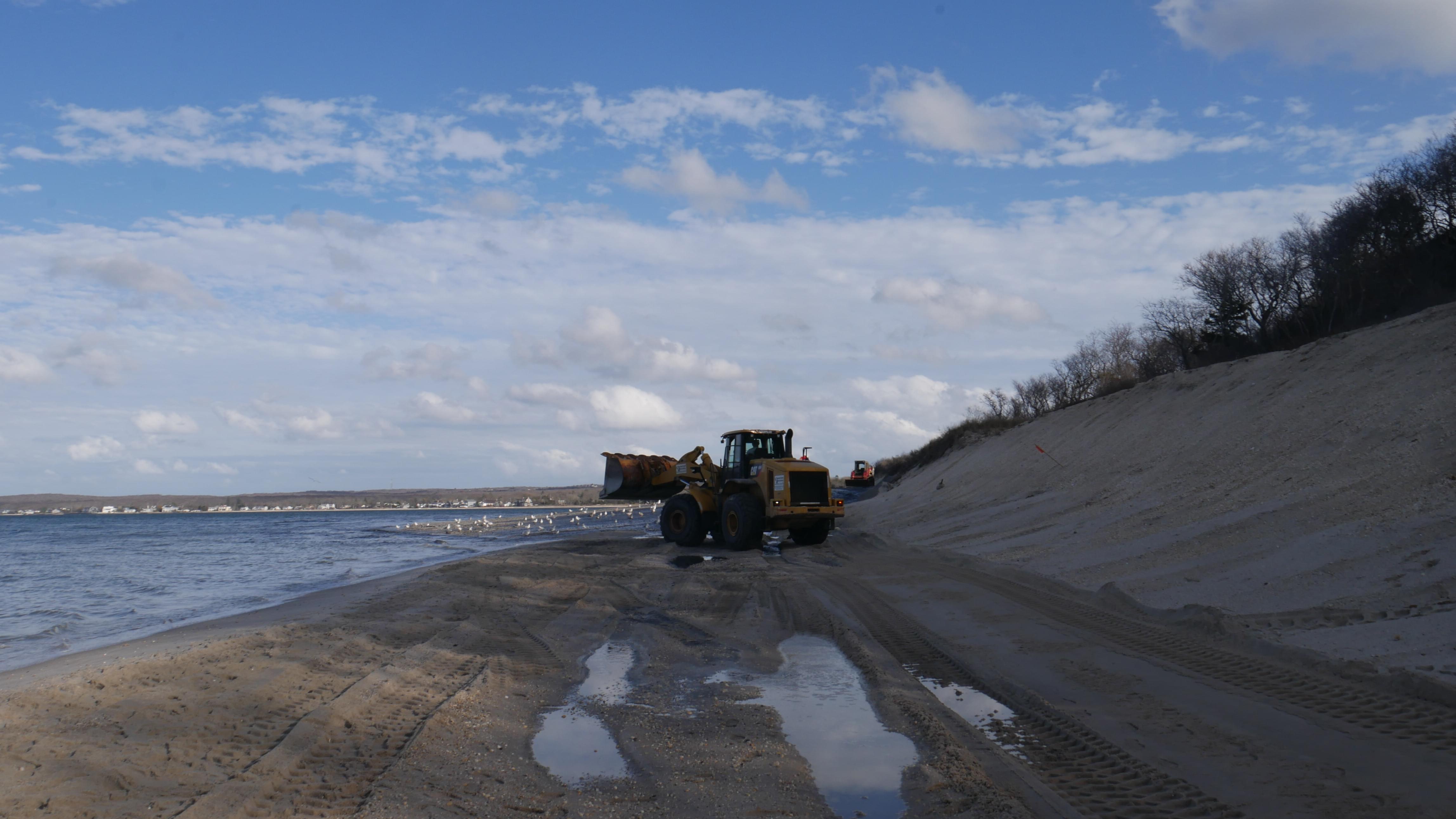 Dredging project at North Sea Beach