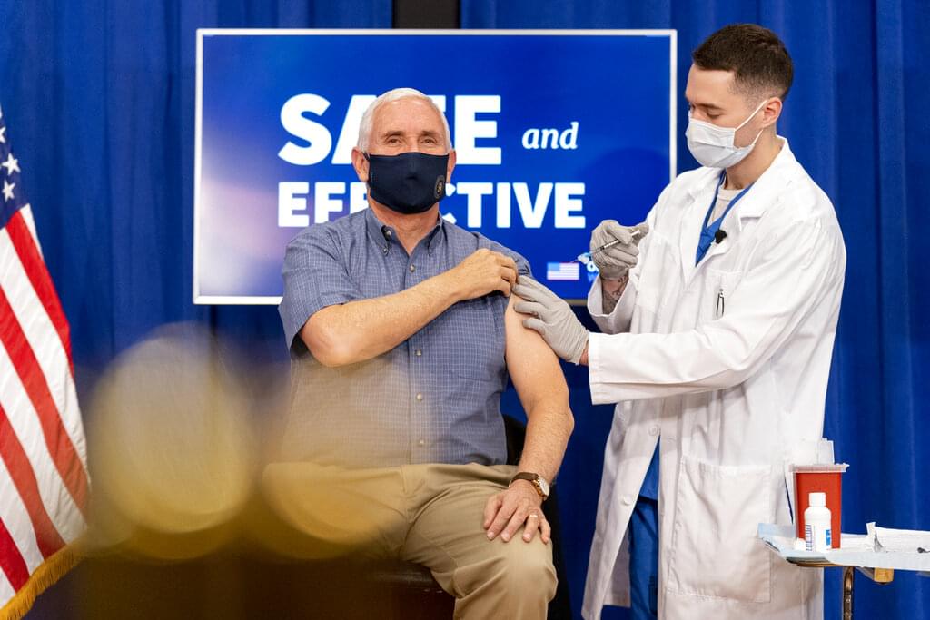 Pence gets COVID vaccine