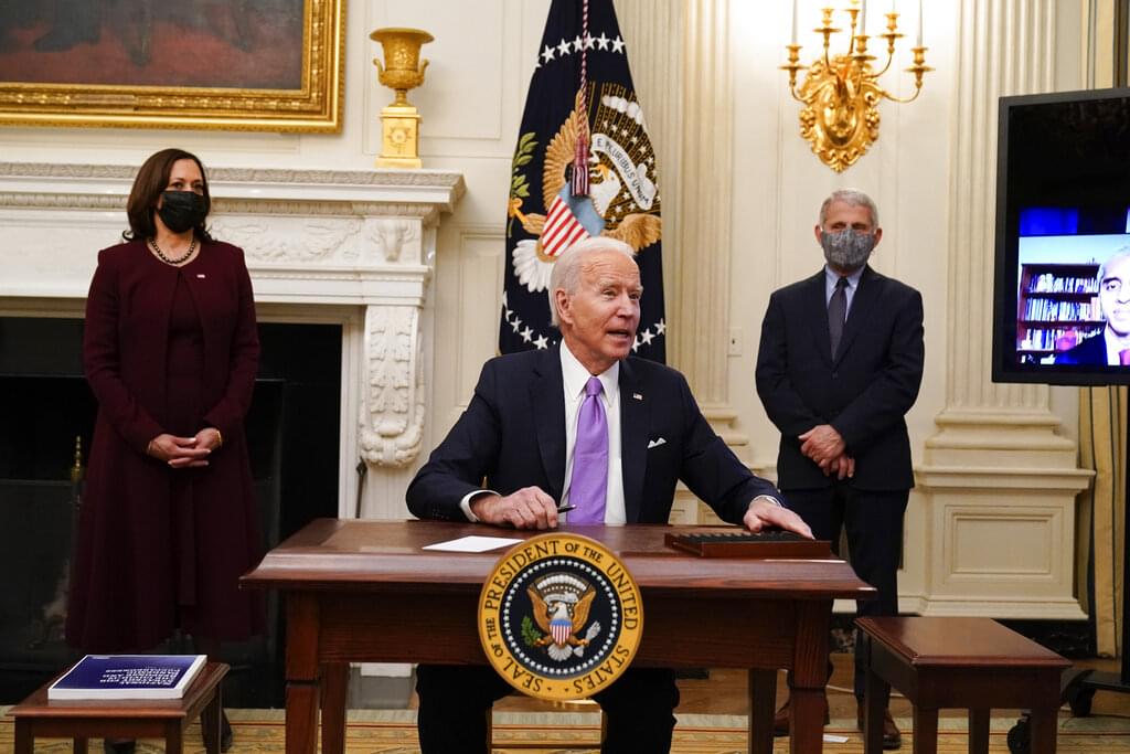 Biden, with Fauci and Harris, announce COVID-19 plan