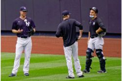 Opening day at Yankee Stadium