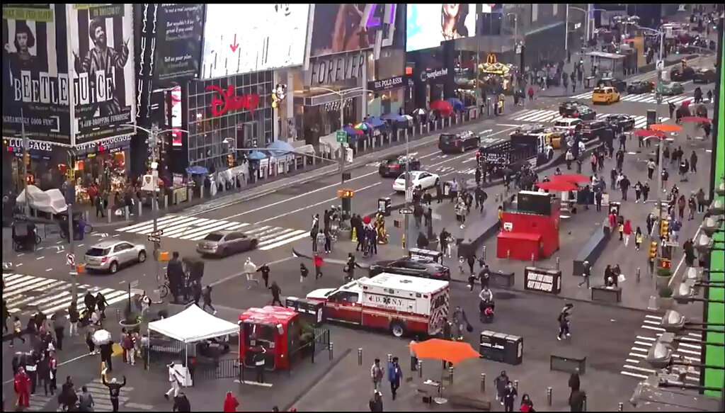 2 women and a child were shot in Times Square over the weekend